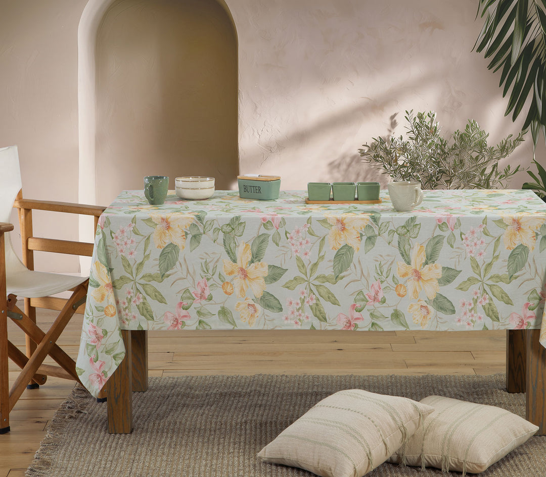 Τραπεζομάντηλο Πράσινο Βαμβακερό Opalyn 140X180cm Nef-Nef Homeware