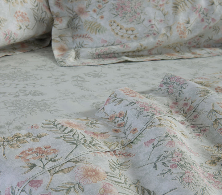 Σετ Σεντόνια Υπέρδιπλα Βαμβακοσατέν Μέντα Blessing 240X270 Nef-Nef Homeware