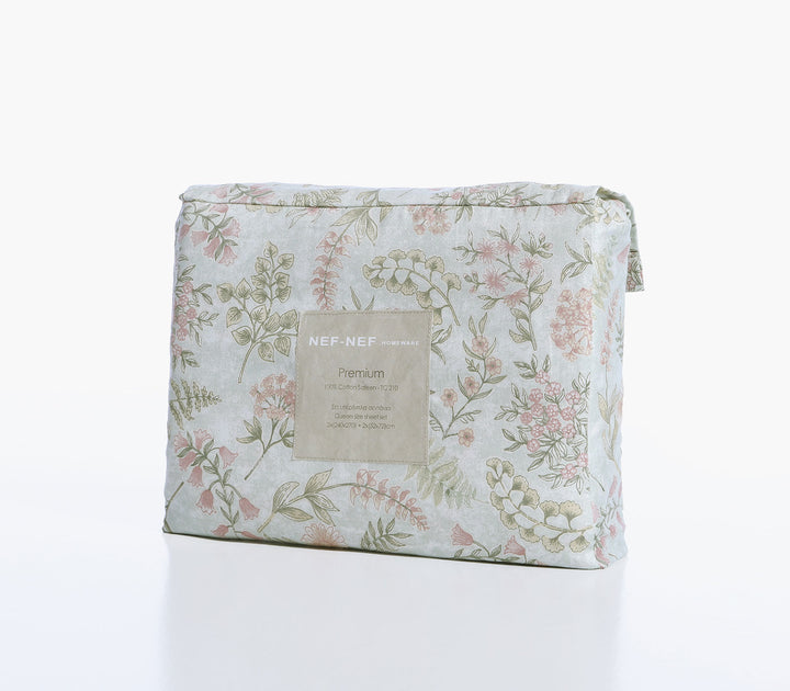 Σετ Σεντόνια Υπέρδιπλα Βαμβακοσατέν Μέντα Blessing 240X270 Nef-Nef Homeware