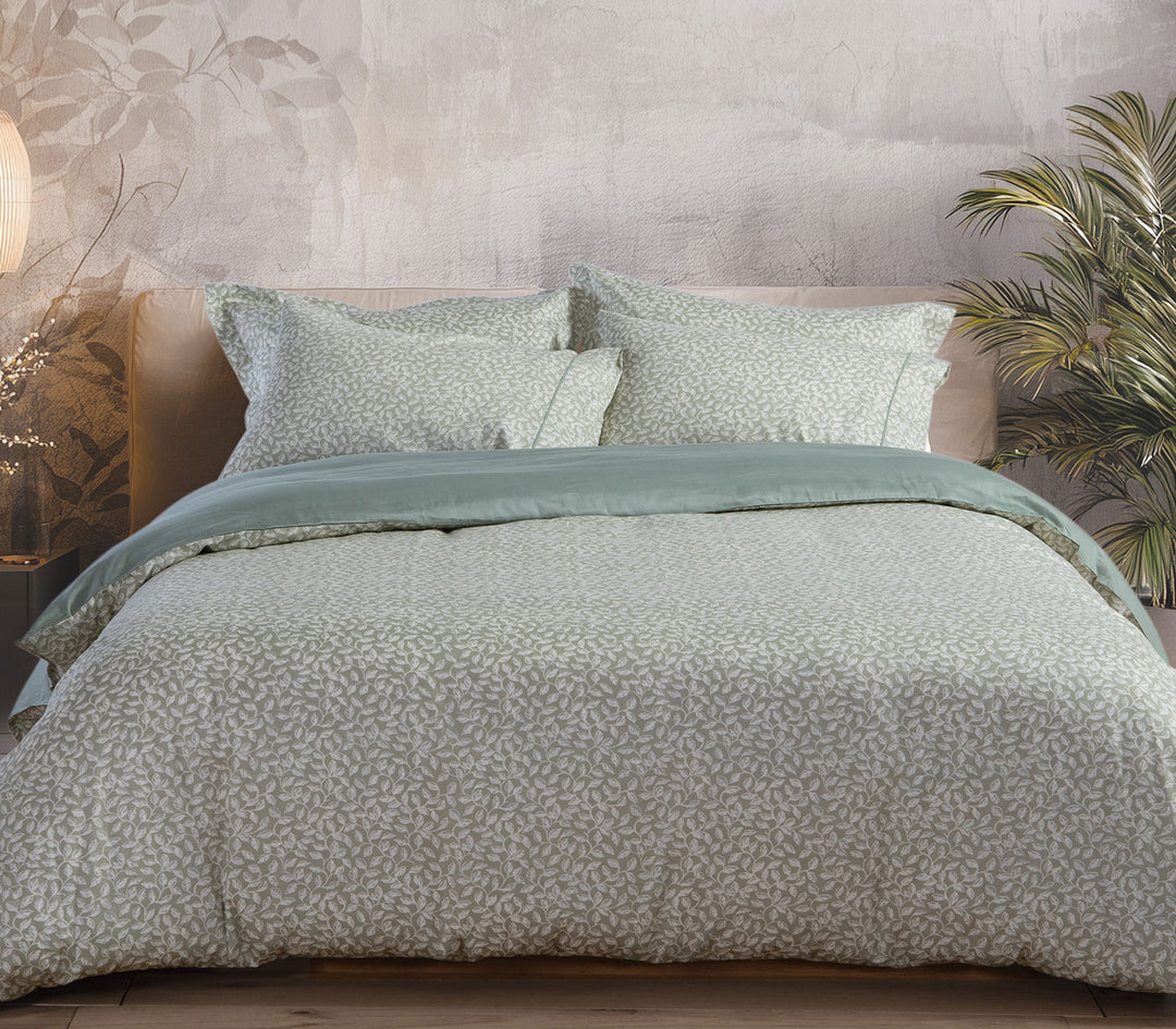 Σετ Σεντόνια King Size Βαμβακοσατέν Πράσινο Calming 280X270 Nef-Nef Homeware
