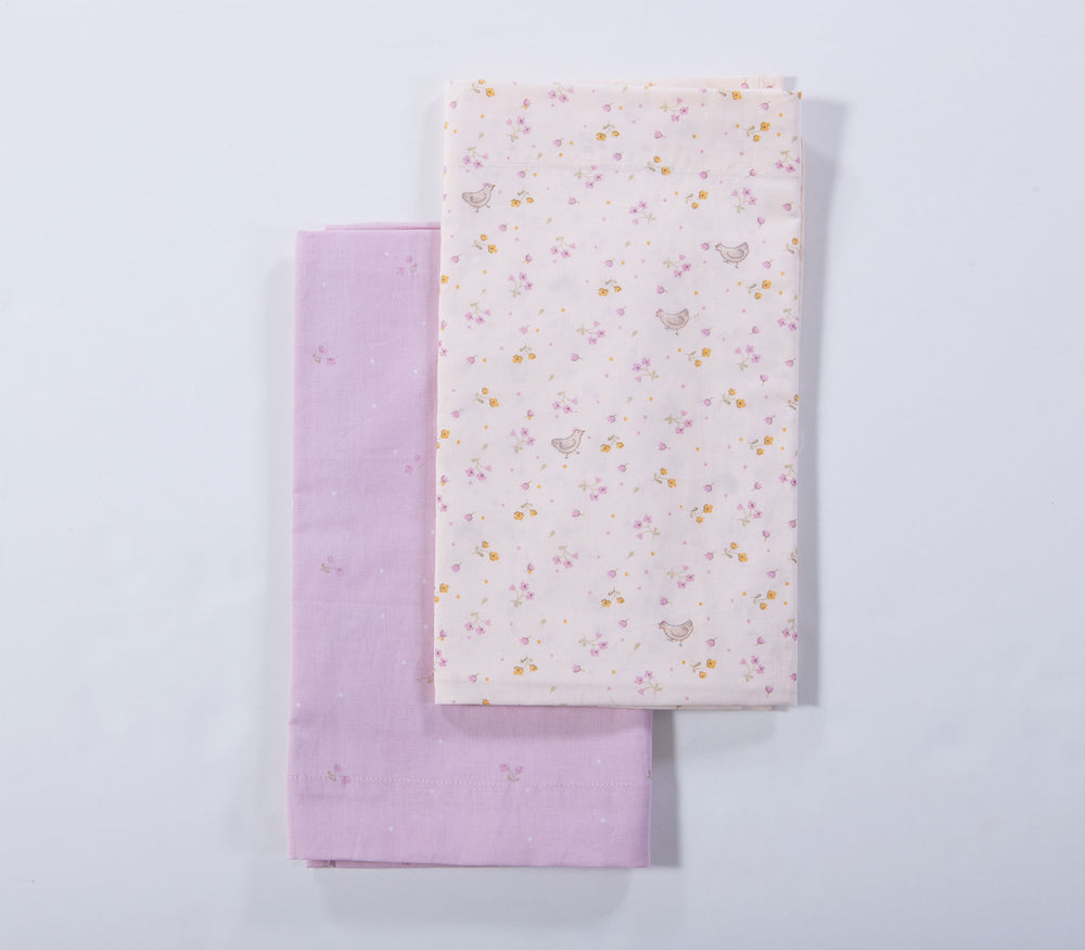 Σετ Βρεφικά Σεντόνια Λίκνου Εκρού 2τμχ Cute & Sweet Nef-Nef Homeware