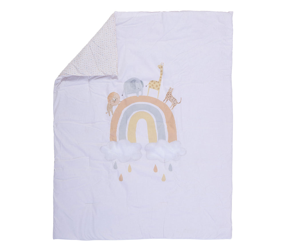 Βρεφικό Κουβερλί Κούνιας Εκρού Jungle In Motion 110Χ140cm Nef-Nef Homeware