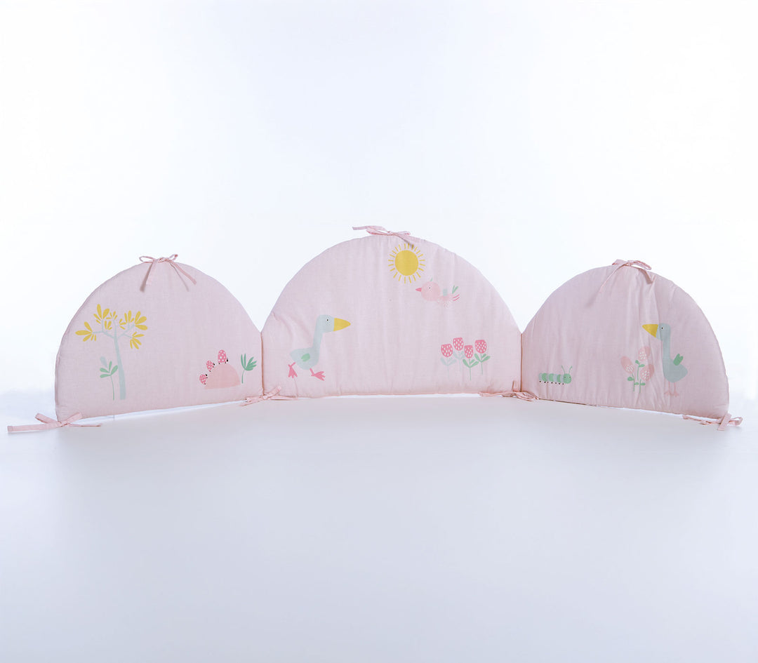 Βρεφική Πάντα Κούνιας Ροζ Spring Happiness Nef-Nef Homeware