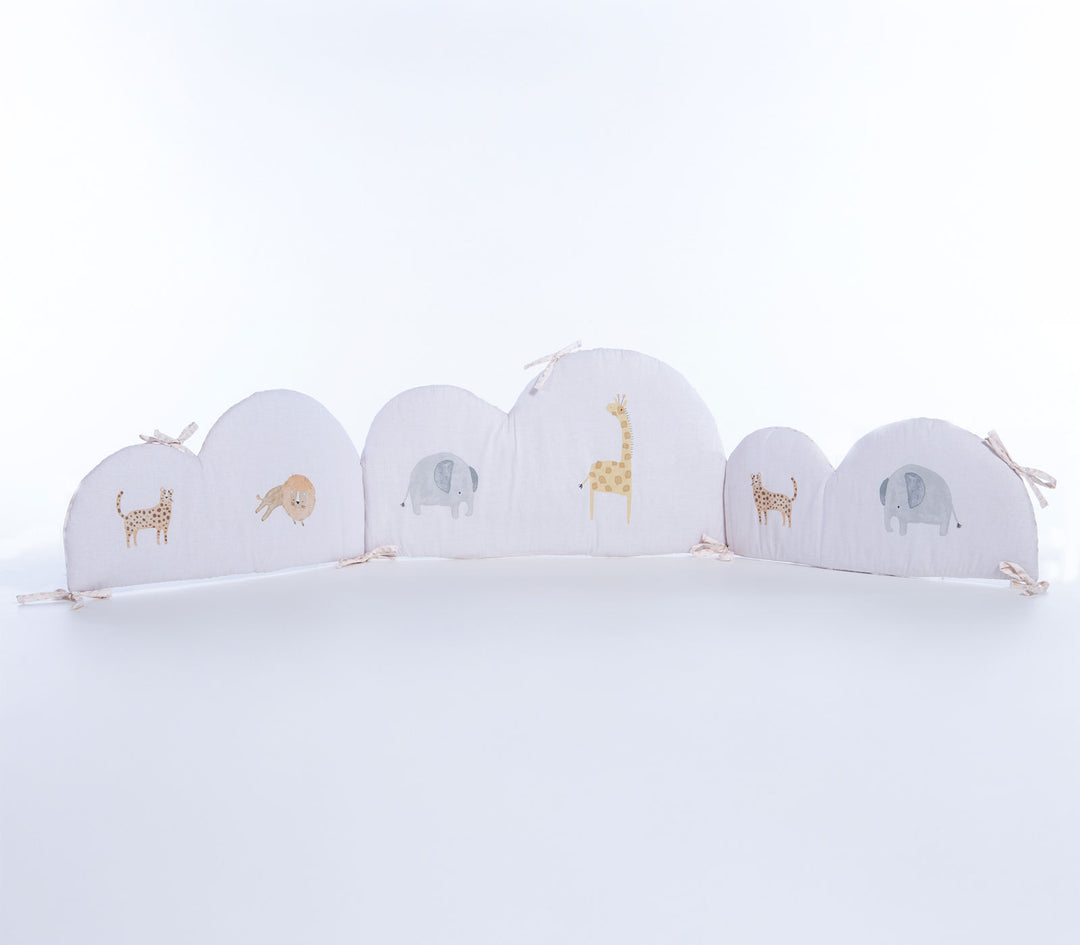 Βρεφική Πάντα Κούνιας Εκρού Jungle In Motion Nef-Nef Homeware