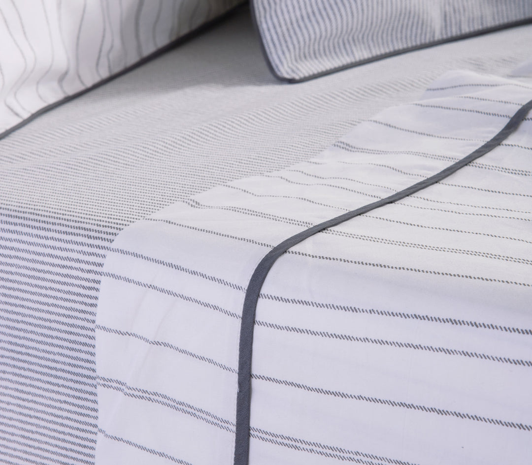 Σετ Σεντόνια Υπέρδιπλα Βαμβακοσατέν Λευκά Optimal 240X270 Nef-Nef Homeware