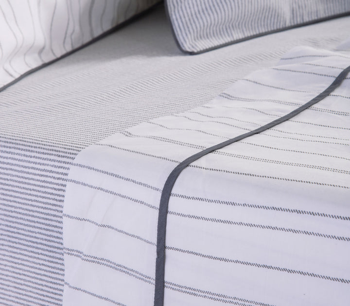 Σετ Σεντόνια Υπέρδιπλα Βαμβακοσατέν Λευκά Optimal 240X270 Nef-Nef Homeware