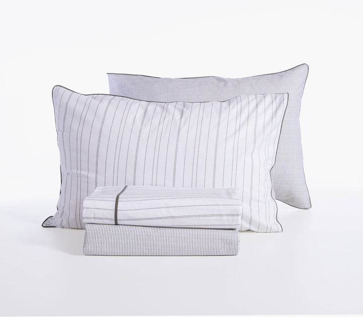 Σετ Σεντόνια Υπέρδιπλα Βαμβακοσατέν Λευκά Optimal 240X270 Nef-Nef Homeware