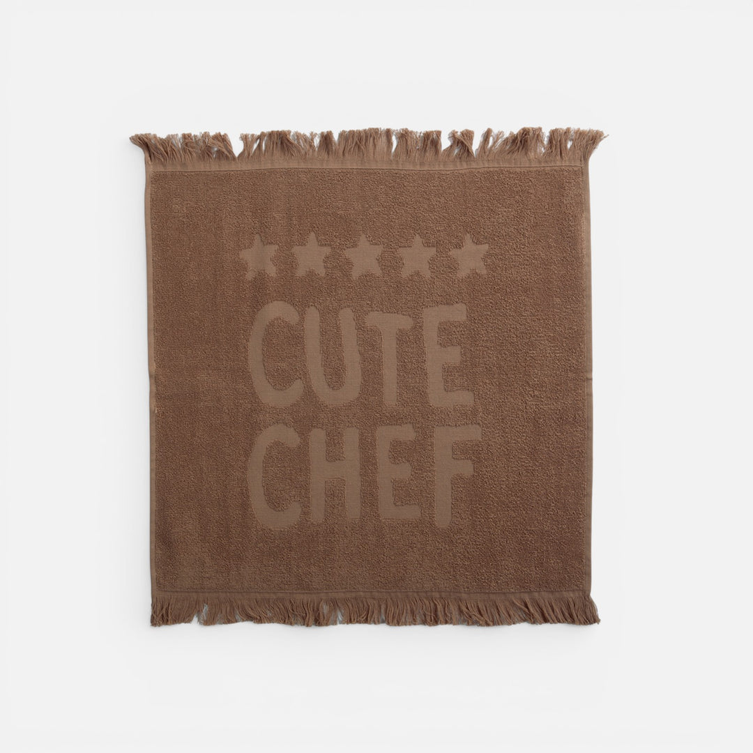Ποτηρόπανο Καφέ Βαμβακερό Cute Chef Nef-Nef Homeware