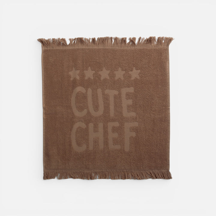 Ποτηρόπανο Καφέ Βαμβακερό Cute Chef Nef-Nef Homeware