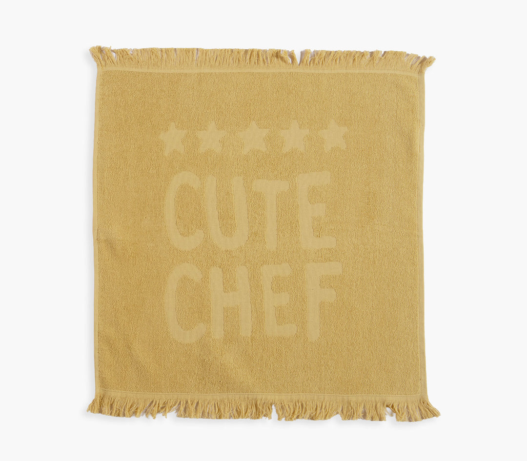 Ποτηρόπανο Κίτρινο Βαμβακερό Cute Chef 50X50cm Nef-Nef Homeware