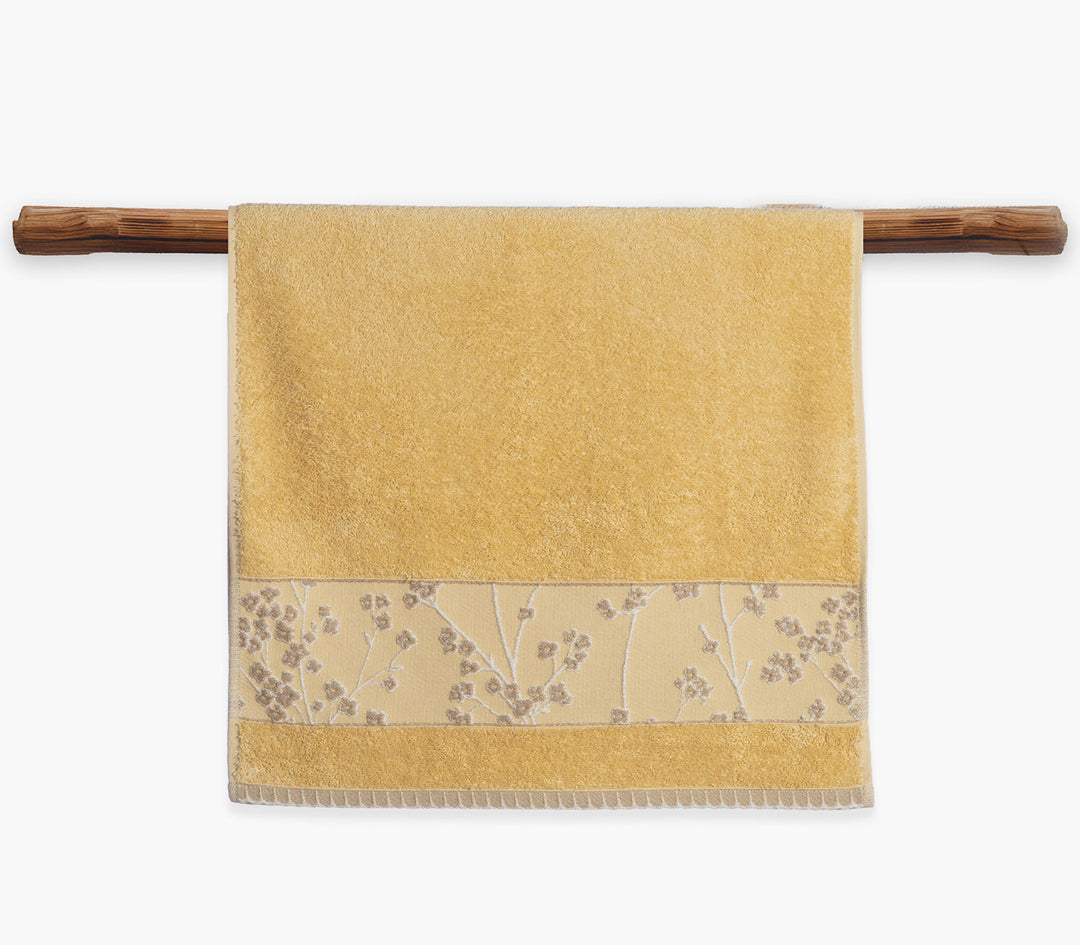 Πετσέτα Κίτρινη Βαμβακερή Floriva 70X140cm Nef-Nef Homeware