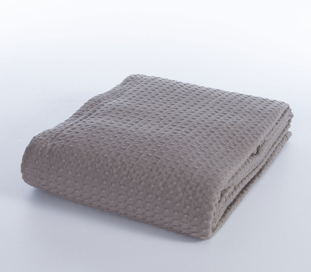 Κουβέρτα Πικέ Γκρι New Golf Μονή 180X240 Nef-Nef Homeware
