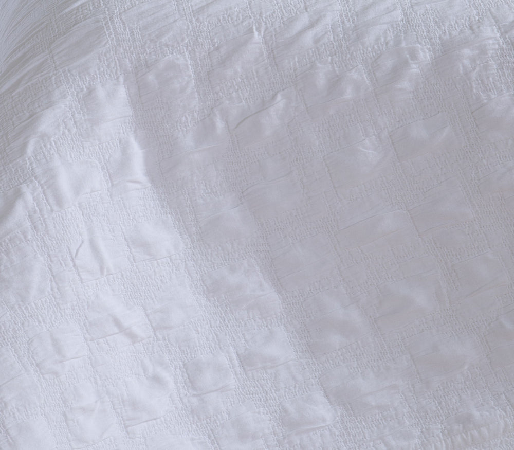 Κουβέρτα Βαμβακερή Υπέρδιπλη Ζακάρ Λευκή Charisma 230Χ250 Nef-Nef Homeware