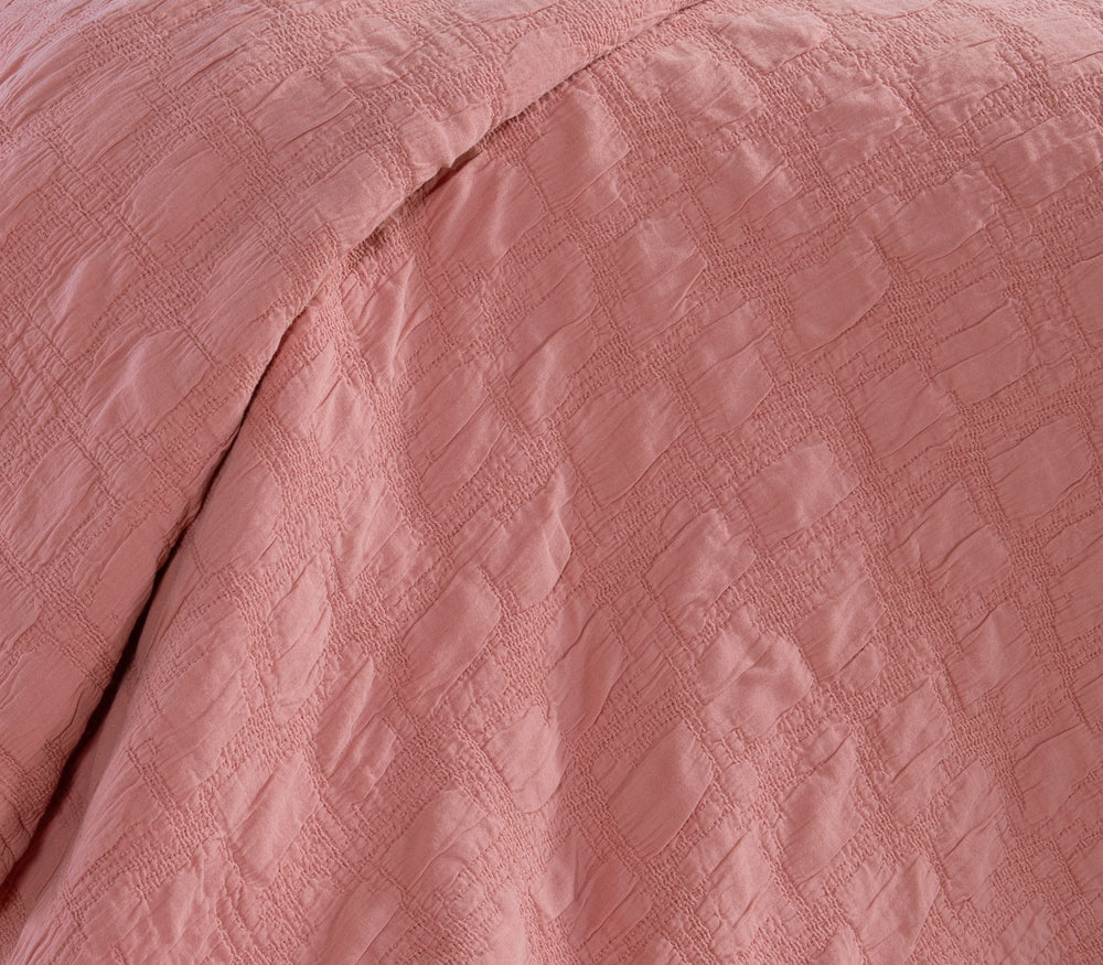 Κουβέρτα Βαμβακερή Υπέρδιπλη Ζακάρ Κοραλί Charisma 230Χ250 Nef-Nef Homeware