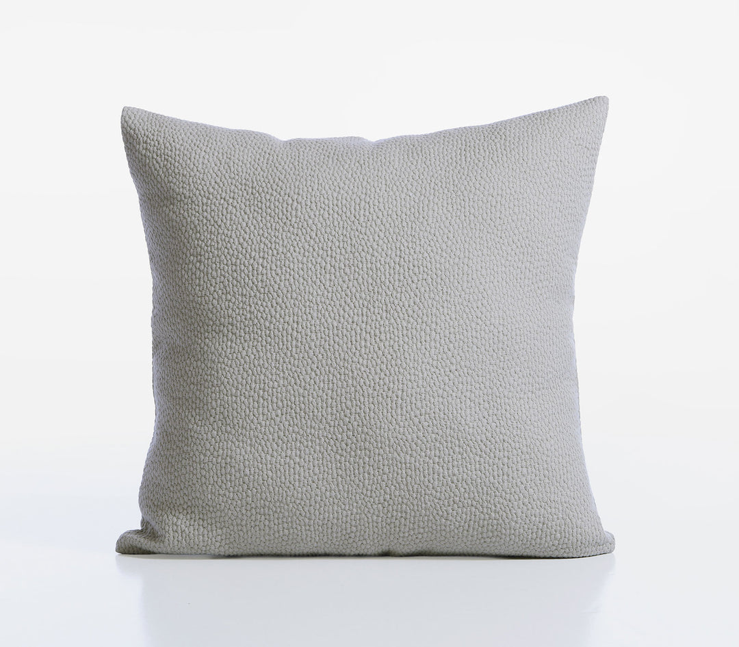 Διακοσμητική βαμβακερή μαξιλαροθήκη Nef-Nef Homeware σε μπεζ απόχρωση με διακριτική ανάγλυφη πλέξη.