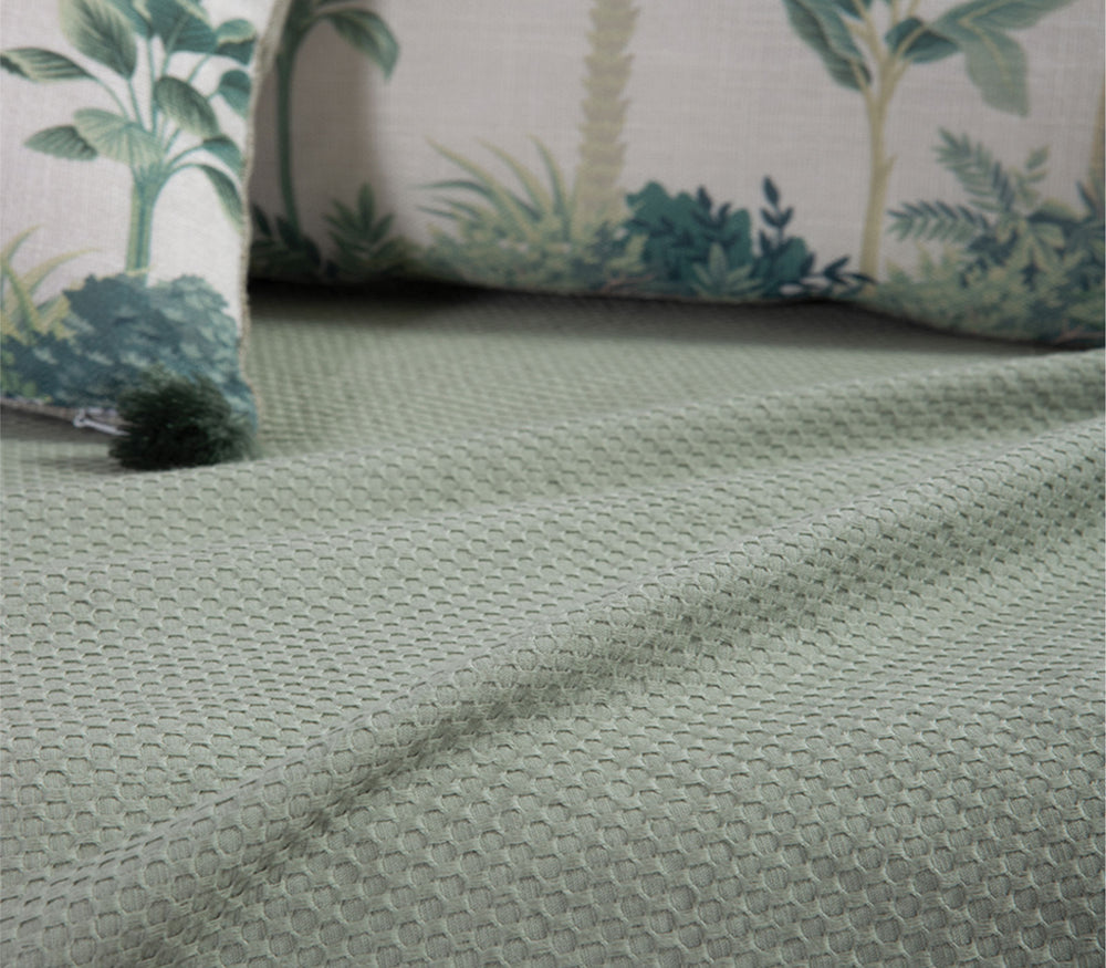 Ριχτάρι Τριθέσιου Καναπέ Πράσινο Βαμβακερό Betty 26 180Χ300cm Nef-Nef Homeware