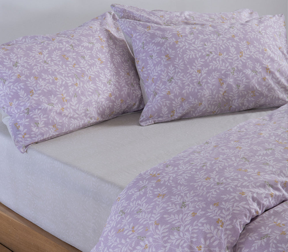 Σετ Σεντόνια Μονά Βαμβακερά Λιλά Cylia 170Χ270 Nef-Nef Homeware