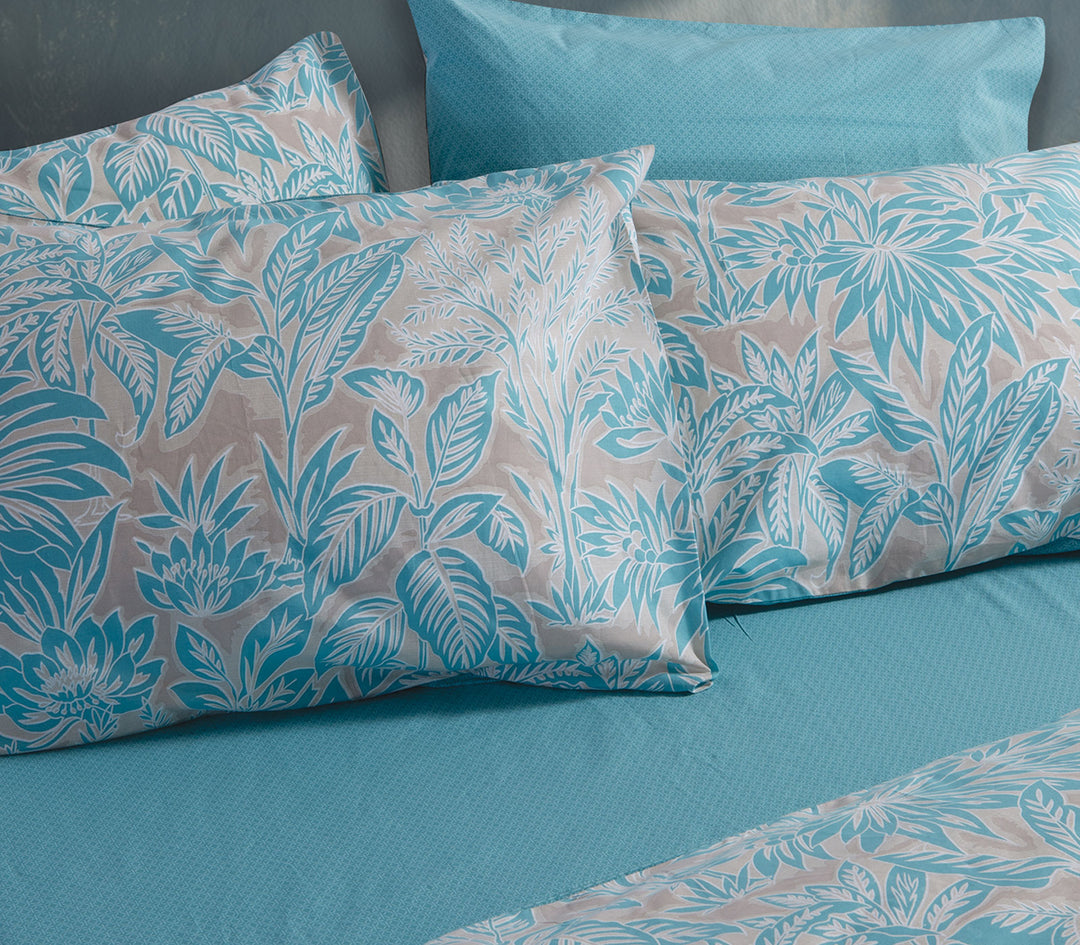 Σετ Σεντόνια Μονά Βαμβακερά Μπλε Charisma Blue 170Χ270 Nef-Nef Homeware