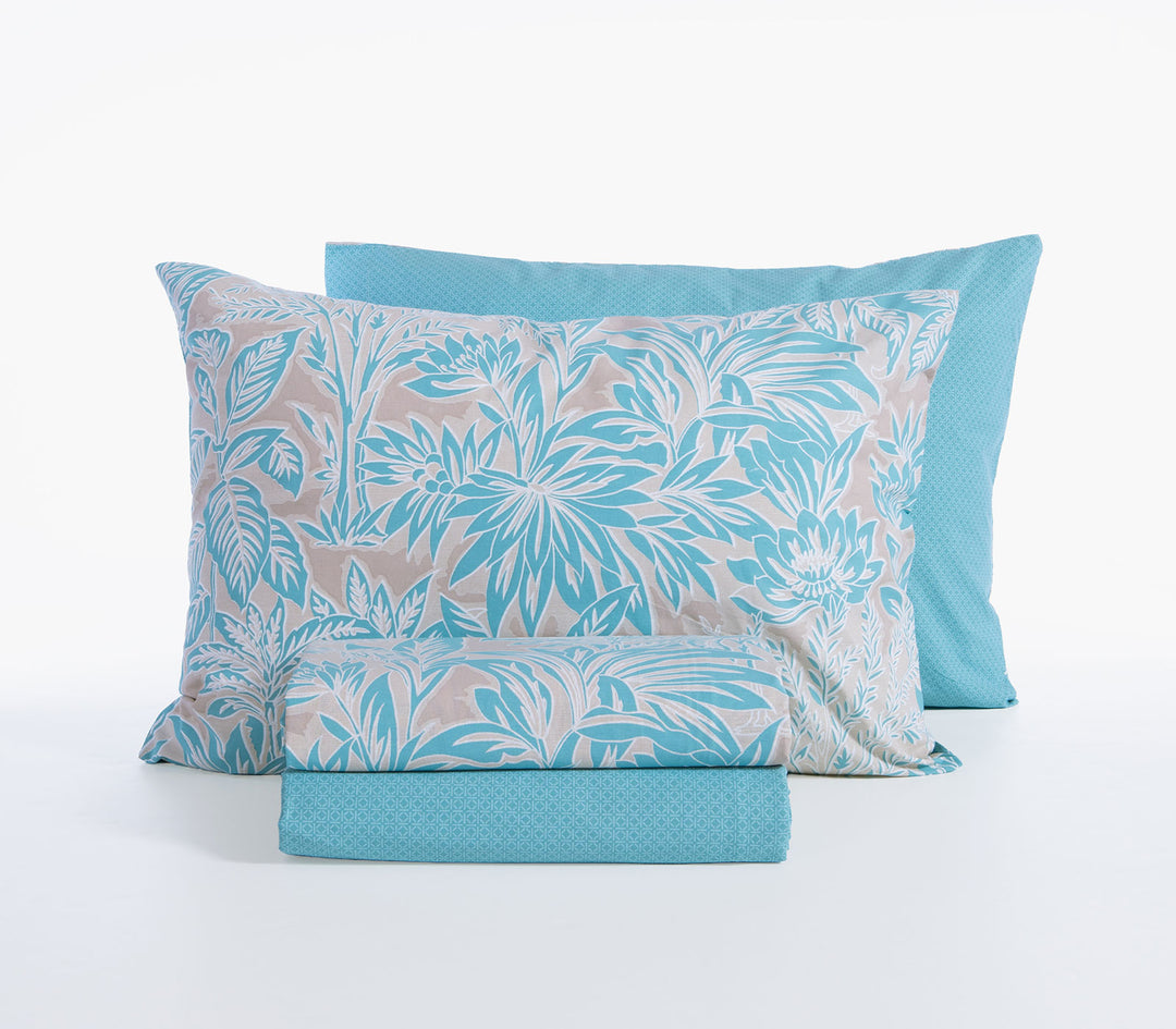 Σετ Σεντόνια Μονά Βαμβακερά Μπλε Charisma Blue 170Χ270 Nef-Nef Homeware