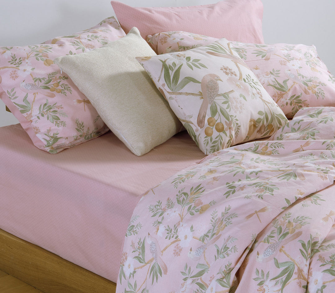 Σετ Σεντόνια Μονά Βαμβακερά Ροζ Dreamel 170Χ270 Nef-Nef Homeware