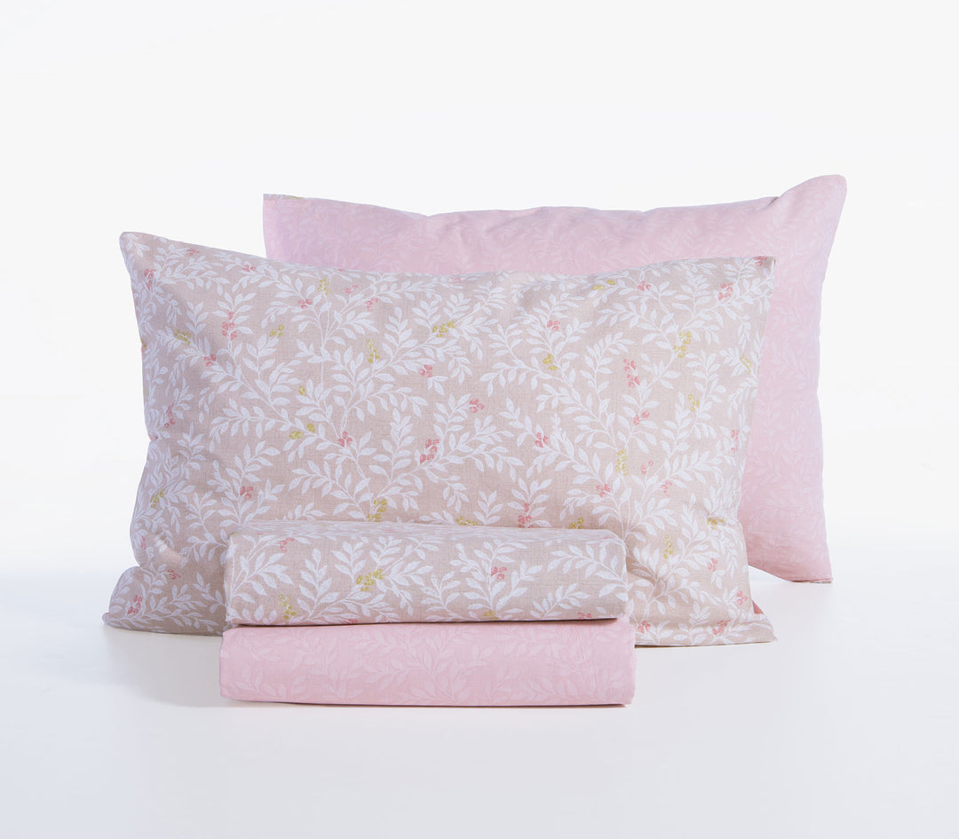 Σετ Σεντόνια Διπλά Βαμβακερά Μπεζ Cylia 200Χ270 Nef-Nef Homeware