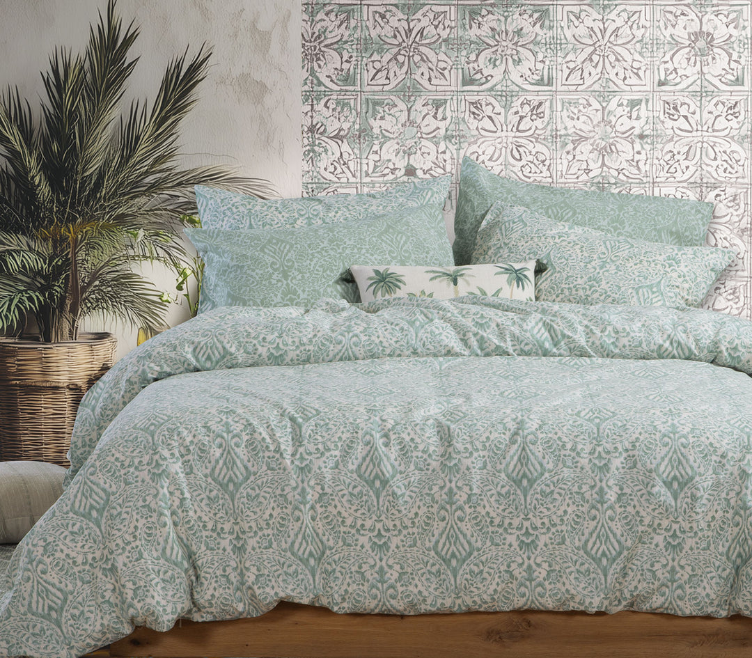 Σετ Σεντόνια Υπέρδιπλα Βαμβακερά Πράσινο Jetrix 240Χ270 Nef-Nef Homeware