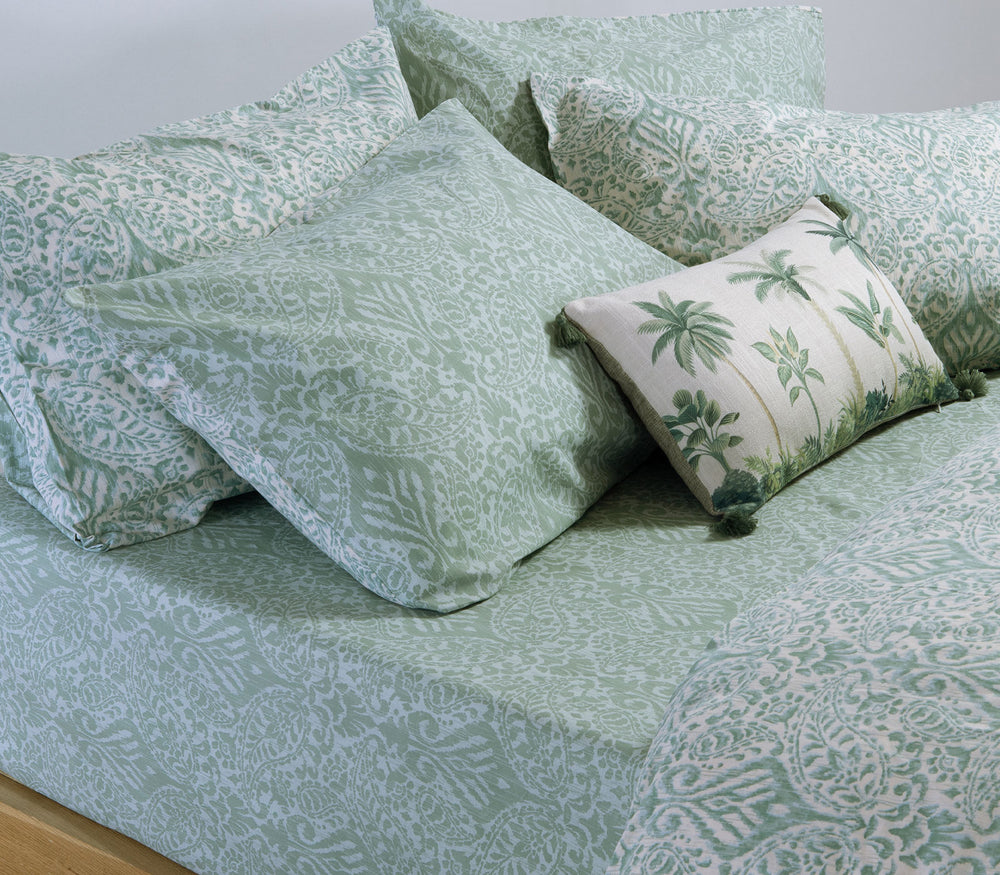 Σετ Σεντόνια Υπέρδιπλα Βαμβακερά Πράσινο Με Λάστιχο Jetrix 160Χ200+35 Nef-Nef Homeware