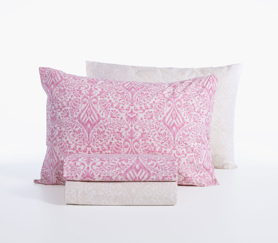 Σετ Σεντόνια Υπέρδιπλα Βαμβακερά Φούξια Με Λάστιχο Jetrix 160Χ200+35 Nef-Nef Homeware