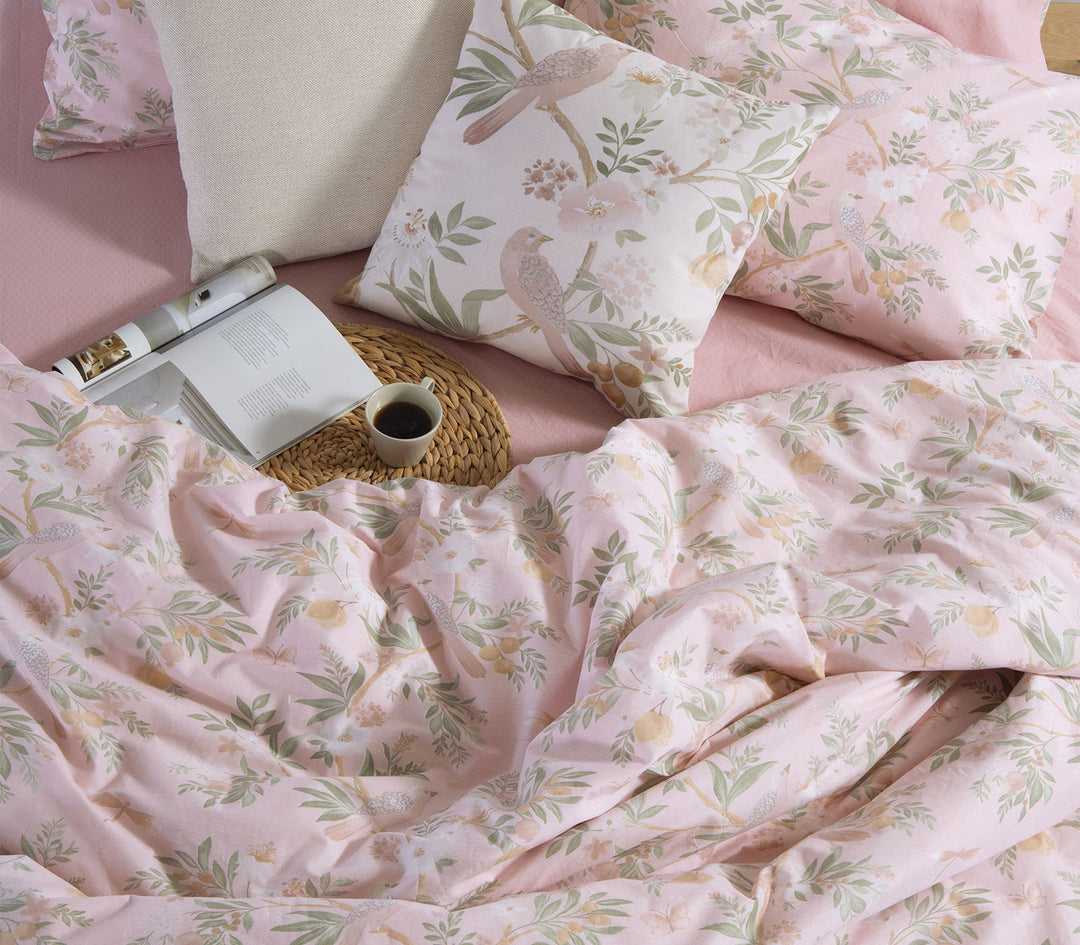 Σετ Σεντόνια Υπέρδιπλα Βαμβακερά Ροζ Με Λάστιχο Dreamel 160Χ200+35 Nef-Nef Homeware