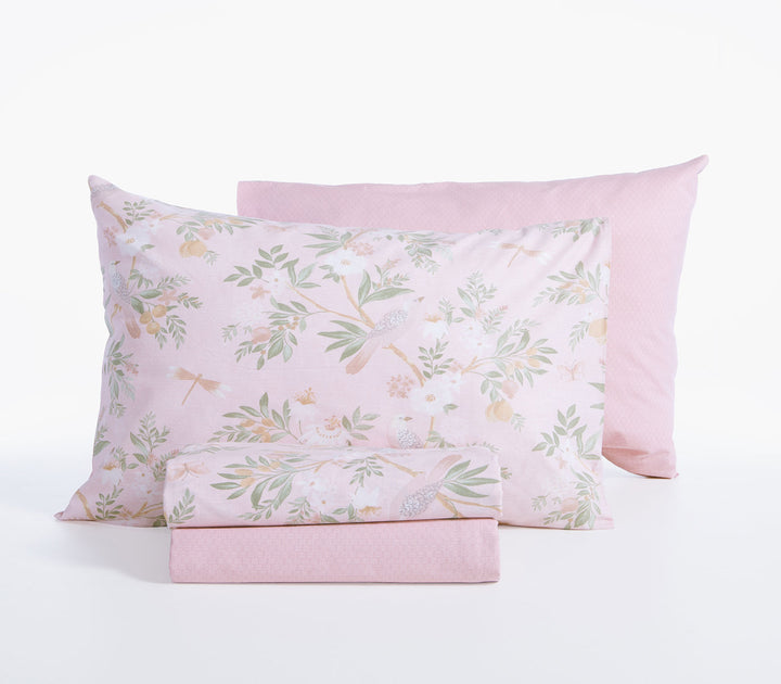 Σετ Σεντόνια Υπέρδιπλα Βαμβακερά Ροζ Με Λάστιχο Dreamel 160Χ200+35 Nef-Nef Homeware