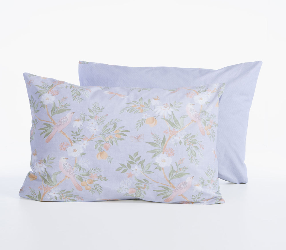 Μαξιλαροθήκη Ύπνου Βαμβακερή Ανοιχτό Μπλε Φλοράλ Dreamel 52X72 Nef-Nef Homeware