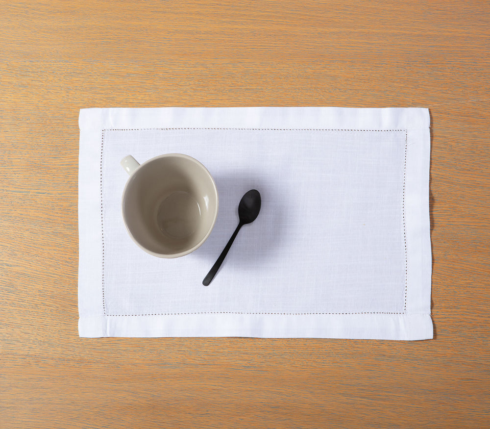 Σουπλά Μονόχρωμο Λευκό Βαμβακερό Steady 33X48cm Nef-Nef Homeware