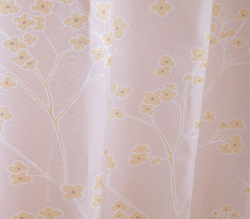Κουρτίνα Μπάνιου Μπεζ Πολυέστερ Floriva 180Χ180cm Nef-Nef Homeware