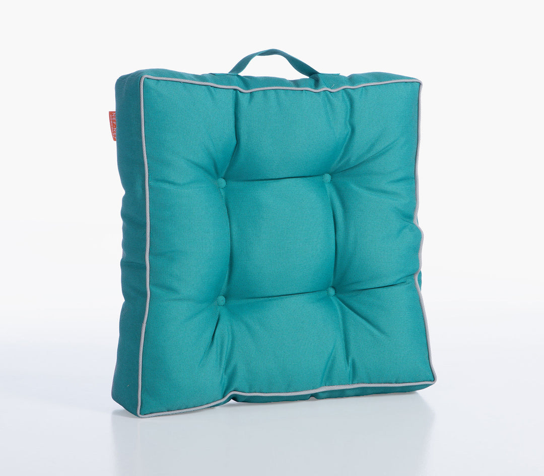 Μαξιλάρι Δαπέδου Αδιάβροχο Τιρκουάζ Samba 45X45X8cm Nef-Nef Homeware