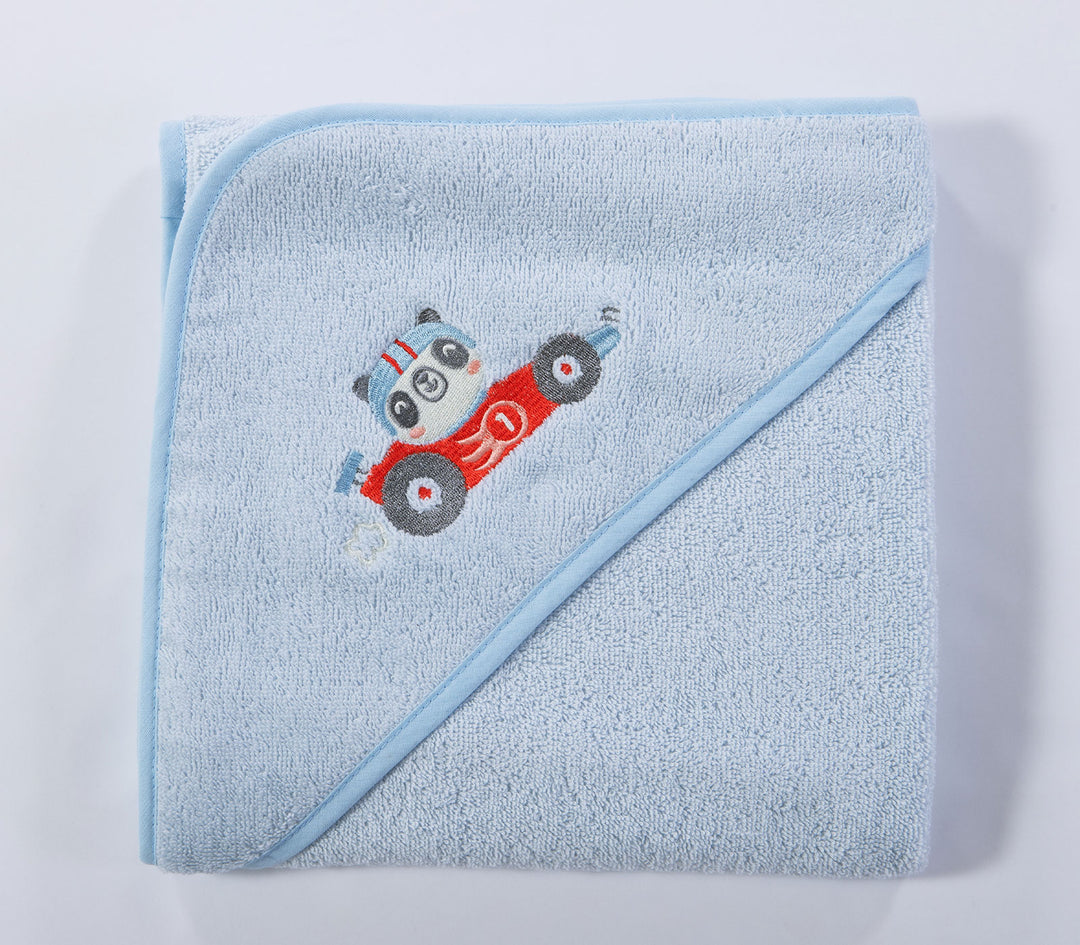 Βρεφική Κάπα Βαμβακερή Γαλάζιο Super Boy 75X75cm Nef-Nef Homeware