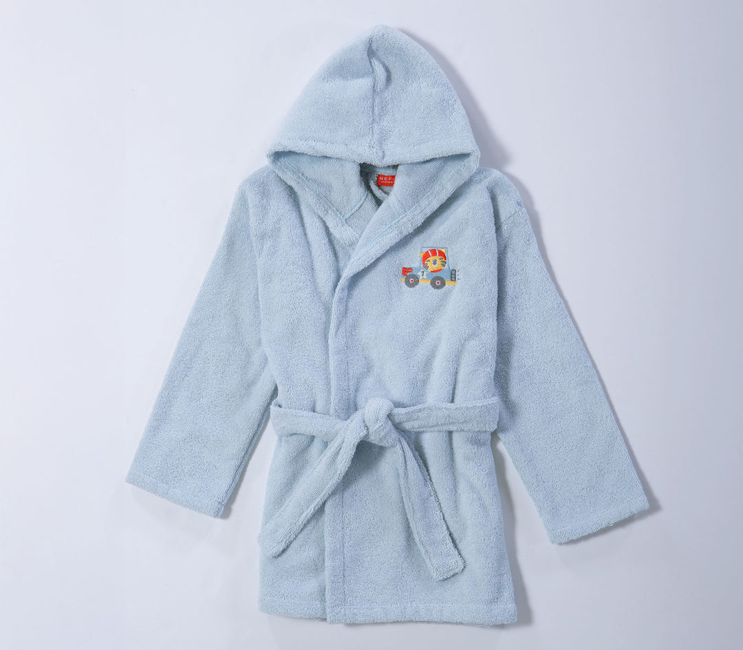 Βρεφικό Μπουρνούζι Βαμβακερό Γαλάζιο Super Boy Nef-Nef Homeware