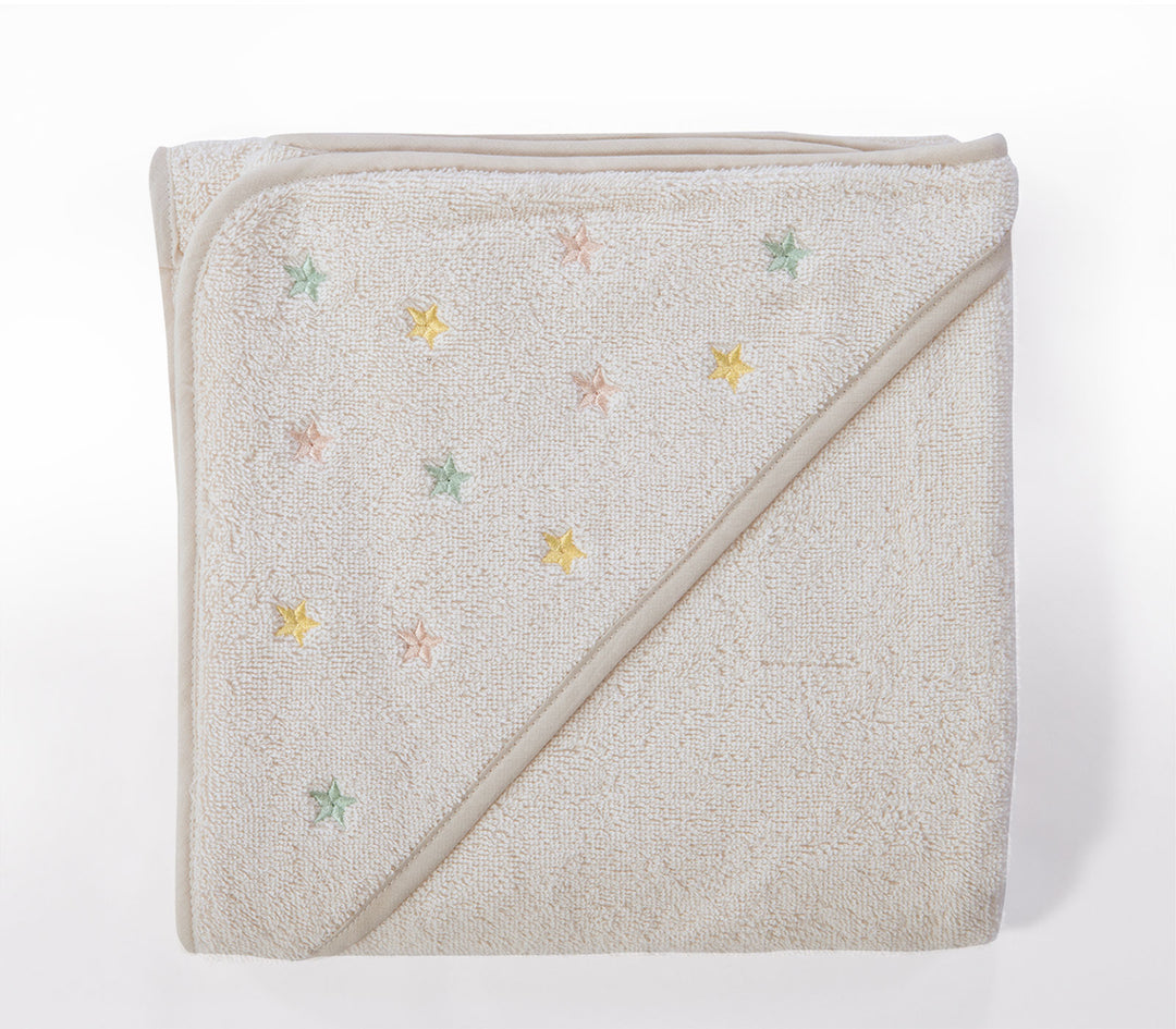 Βρεφική Κάπα Βαμβακερή Ecru Happy 75X75cm Nef-Nef Homeware