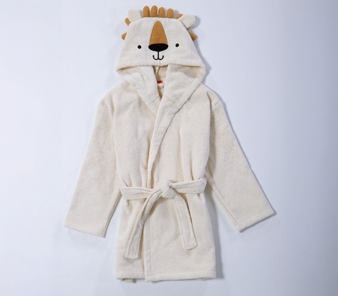 Βρεφικό Μπουρνούζι Βαμβακερό Εκρού Jungle In Motion Nef-Nef Homeware