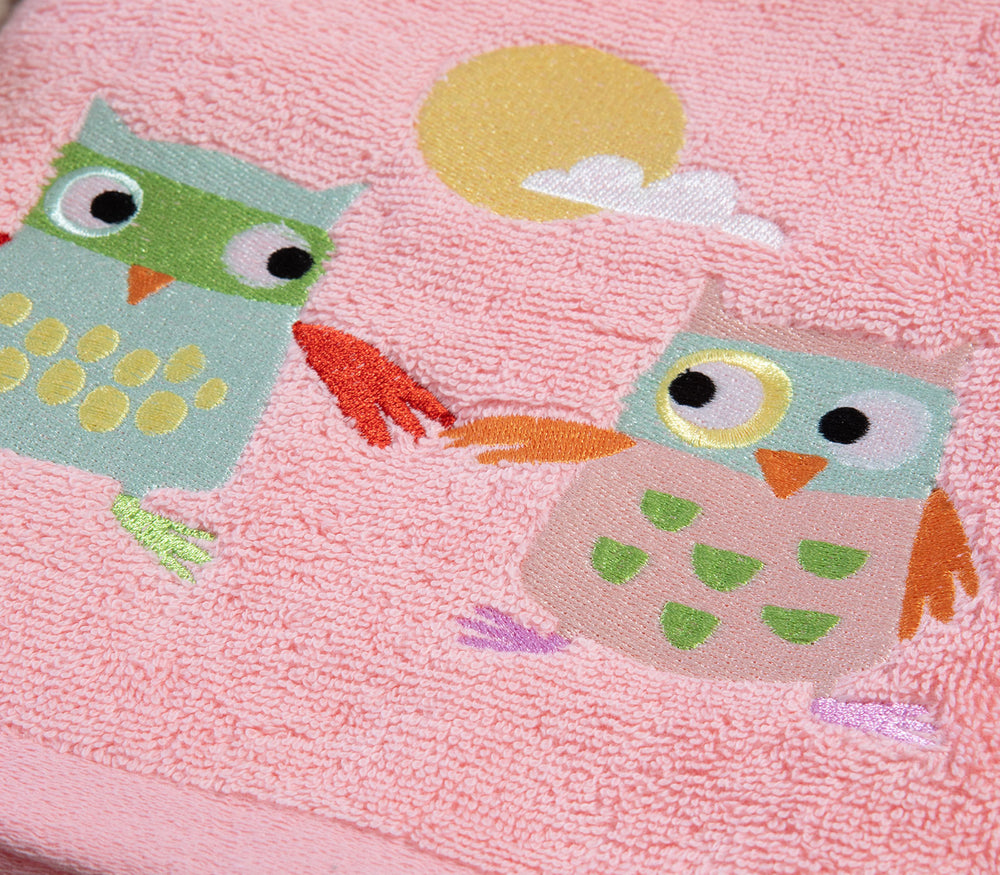 Σετ Παιδικές Πετσέτες Ροζ Birds Mania 2τμχ Nef-Nef Homeware