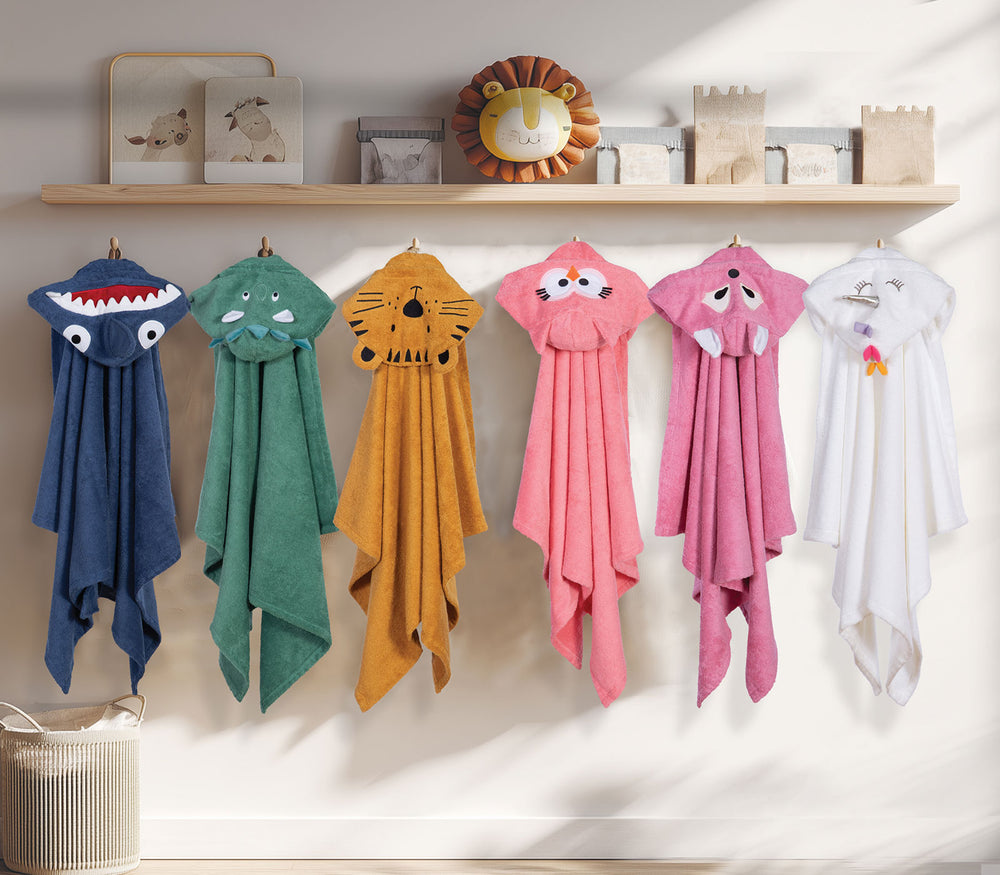 Βρεφική Κάπα Βαμβακερή Λευκή Unicorn 70X120cm Nef-Nef Homeware