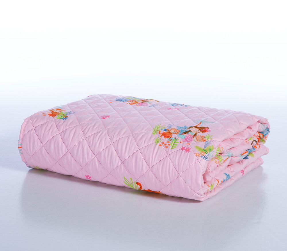 Παιδικό Κουβερλί Ροζ Μονό Welcome To India 180X240cm Nef-Nef Homeware