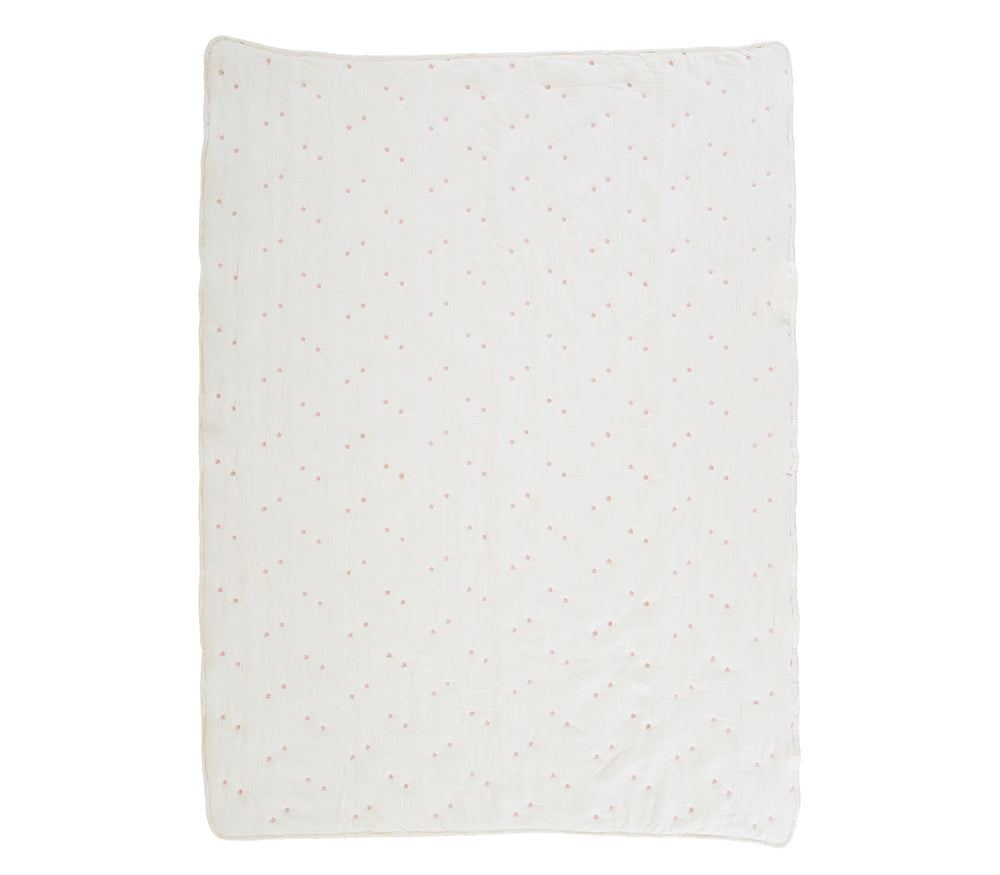 Βρεφικό Κουβερλί Κούνιας Εκρού Special Flower 110Χ150cm Nef-Nef Homeware