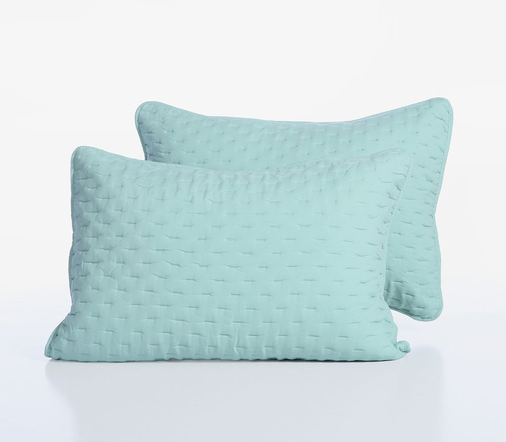 Σετ Μαξιλαροθήκες Διακοσμητικές 2τμχ Πολυεστερικές Τιρκουάζ Adelle 52x72 Nef-Nef Homeware