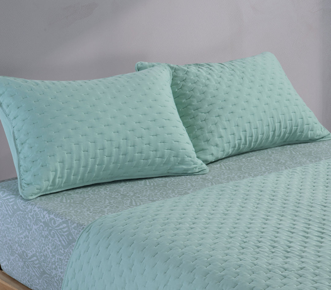 Σετ Μαξιλαροθήκες Διακοσμητικές 2τμχ Πολυεστερικές Τιρκουάζ Adelle 52x72 Nef-Nef Homeware