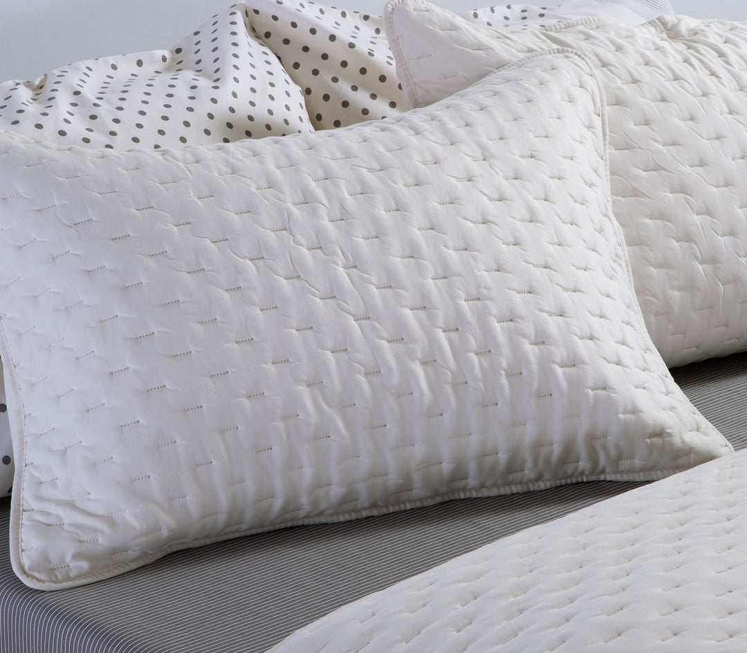 Σετ Μαξιλαροθήκες Διακοσμητικές 2τμχ Πολυεστερικές Λευκές Adelle 52x72 Nef-Nef Homeware