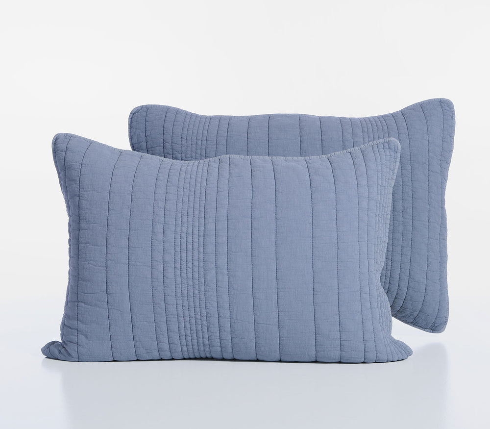 Σετ Μαξιλαροθήκες Διακοσμητικές 2τμχ Βαμβακερές Μπλε Ecstatic 52x72 Nef-Nef Homeware