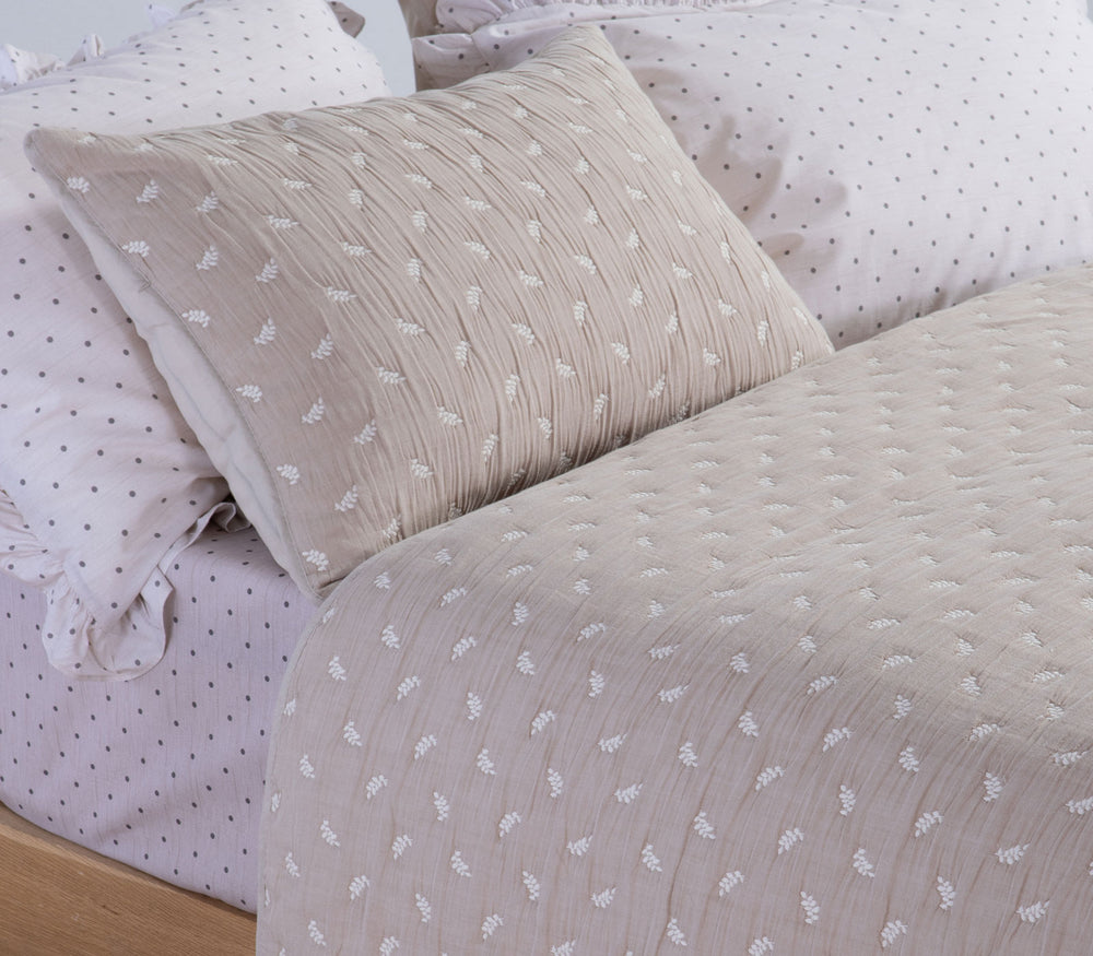 Κουβερλί Υπέρδιπλο Μπεζ 230Χ240 Surreal Nef-Nef Homeware