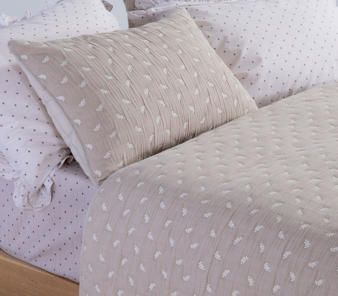 Σετ Μαξιλαροθήκες Διακοσμητικές 2τμχ Βαμβακερές Μπεζ Surreal 52x72 Nef-Nef Homeware