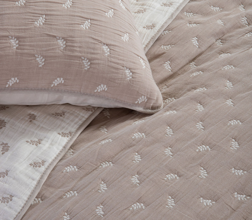 Σετ Μαξιλαροθήκες Διακοσμητικές 2τμχ Βαμβακερές Μπεζ Surreal 52x72 Nef-Nef Homeware