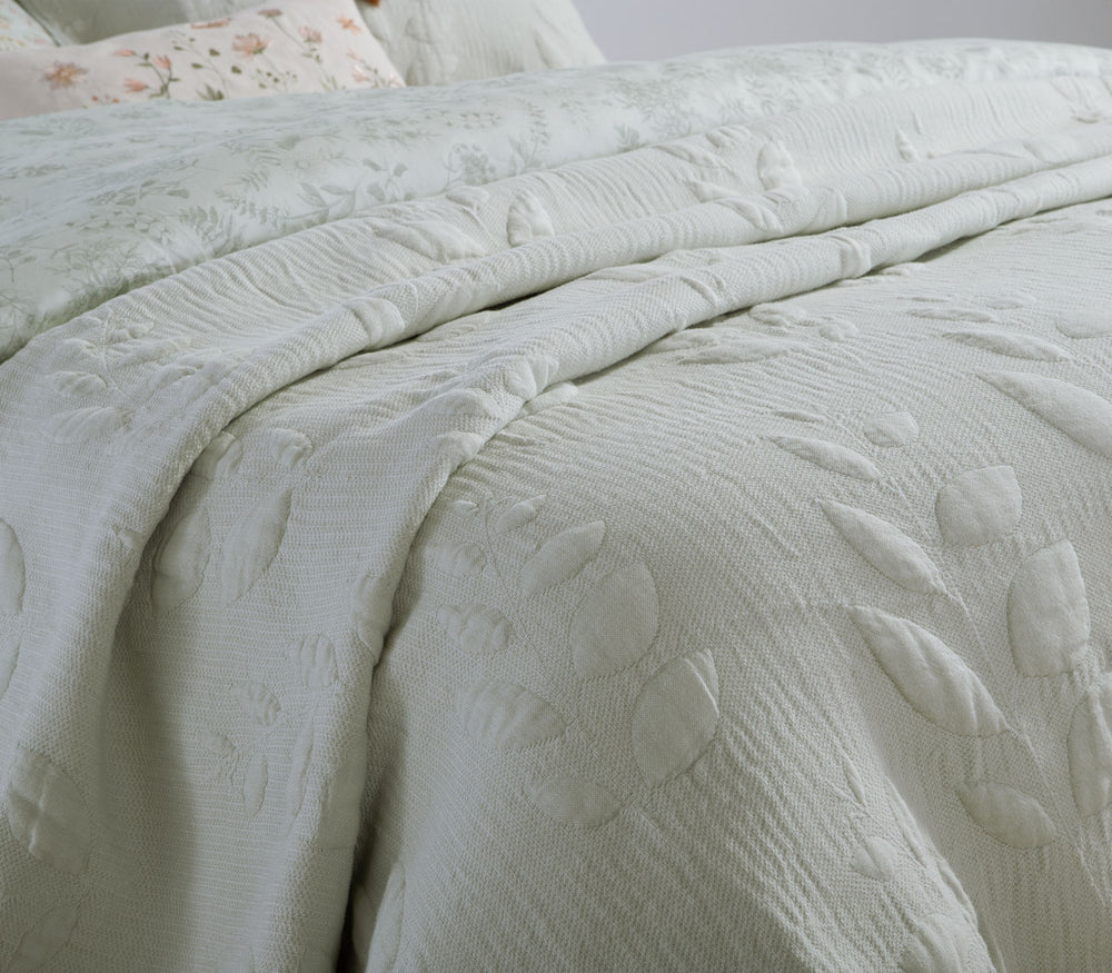 Κουβερλί Υπέρδιπλο Μέντα 230Χ240 Emily Nef-Nef Homeware